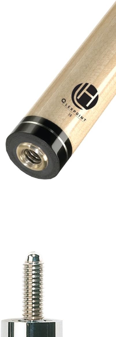 Lucasi Hybrid 11.75mm Zero Flex Slim Technology Pool Shaft, Silver Ring, 5/16 x 14 Pin