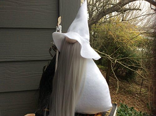 Gandalf The White Wizard Gnome - The Lord of the Rings , Hobbit Gnome felt art Doll