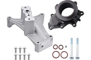 SPELAB EBP Valve Upgrade Turbo Pedestal & Exhaust Housing Compatible with Ford 7.3L Powerstroke 1999.5-2003 Bolts & Exhaust H