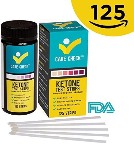Care Check Ketone Test Strips - Great for Diabetics and Ketogeinc Paleo and Atkins Diet, 125 Urinalysis Strips by Care Check
