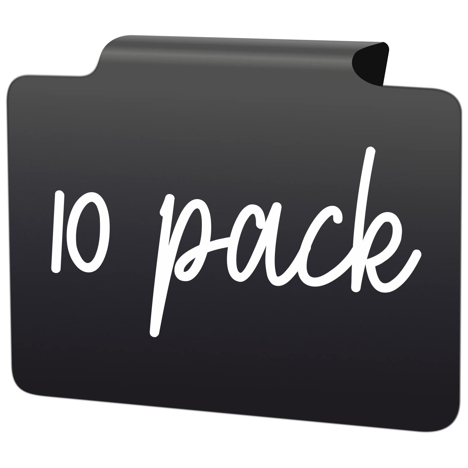 10 Basket Labels Clip On for Pantry Organization & Storage - Small Chalk Labels for Black Bins - Chalkboard Tags Dry Erase - Pantry Basket Organization