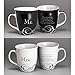Dicksons Mr. and Mrs. Poem Black and White 16 Oz. Ceramic Stoneware Mug Set of 2