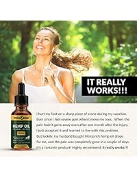Hemp Oil for Deep Sleep and Good Mood - 500milligrams - 30% High Strength Extract - Hemp...