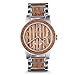 Original Grain Wood Wrist Watch | Brewmaster Collection 42MM Analog Watch | Wood and Stainless Steel Watch Band | Japanese Quartz Movement | German Oak Beer Barrel Wood
