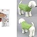 Bolbove Cable Knit Turtleneck Sweater for Small Dogs & Cats Knitwear Cold Weather Outfit (Green, X-Small)