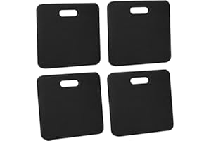 HEYLEAYAR Foam Stadium Seat Cushion Black,4 Pcs Portable Bleacher Cushion Seat Stadium Seat Pad for Bleacher Bench,Spectating Sports Festivals,Outdoor Seating with Water Resistant