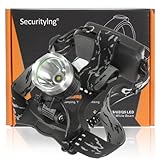 Securitylng 600 Lumens Waterproof 3 Mode XM-L T6 LED Sport Light Headlamp with Charger