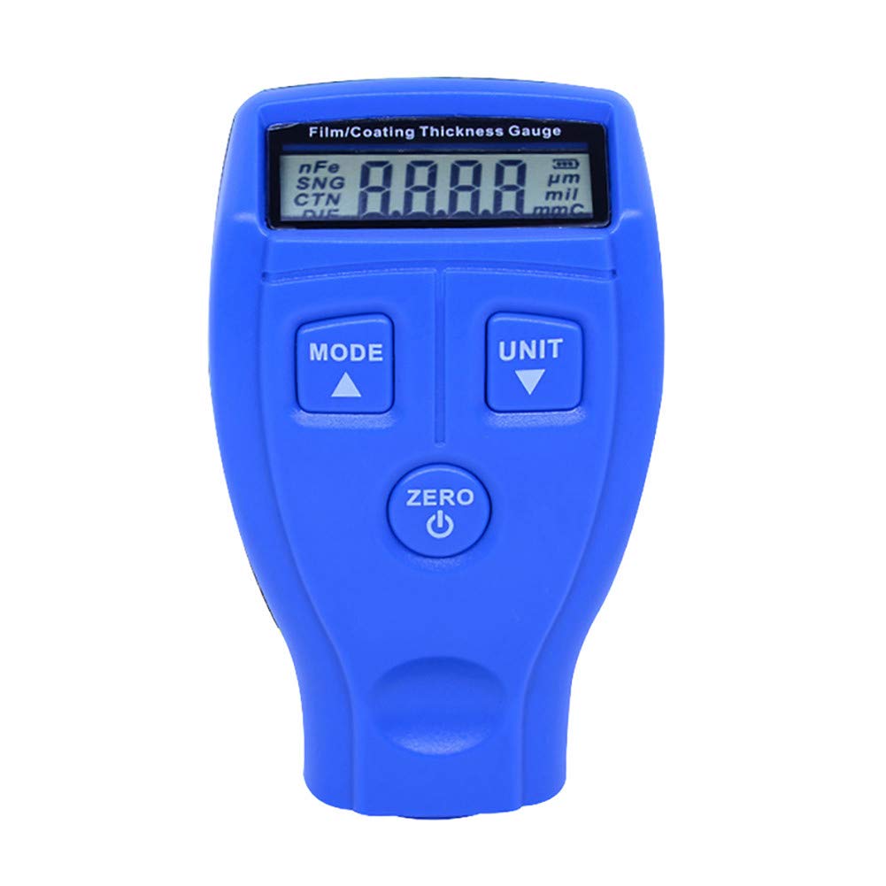 Automotive Paint Thickness Detector Digital Detector Measuring Gauge Car Paint Coating Thickness Gauge Meter Handheld With Backlight LCD Display Car Spray Paint Film Thickness Gauge