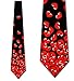 Three Rooker Falling Hearts tie broken heart ties Mens necktie