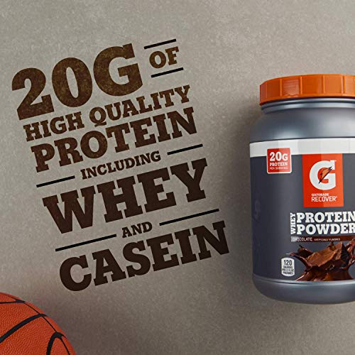 Gatorade Whey Protein Powder, Chocolate, 22.4 Ounce (20 servings per canister, 20 grams of