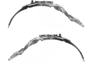 Evan Fischer Fender Liner Front, Driver and Passenger Side Compatible with 2007-2012 Mitsubishi Eclipse Plastic Material, Set of 2, (2) Fender Liners - MI1251107, MI1250107