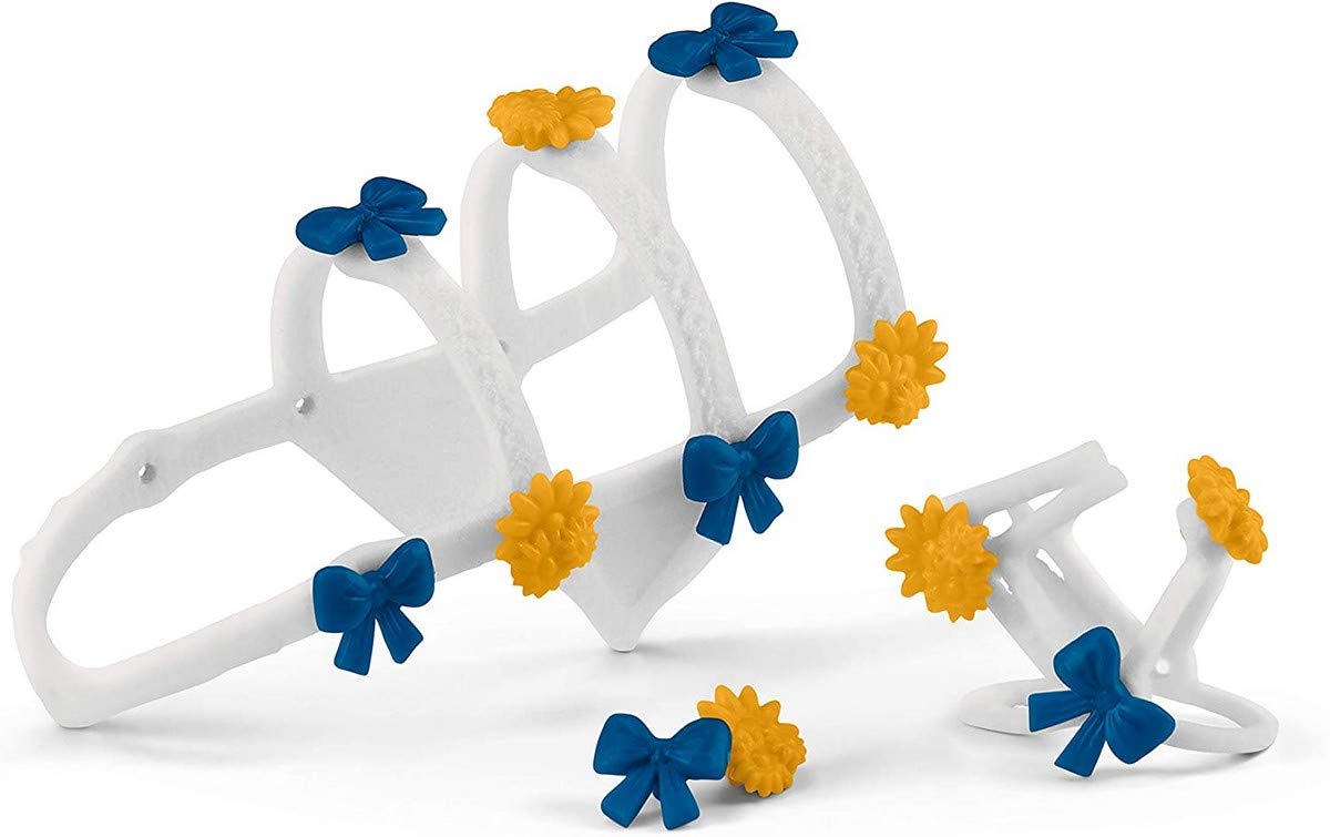 SCHLEICH 42464 Accessoires Pferdeshow Schmuck, ab 5 Jahren, HORSE CLUB - Spielset, 14 Teile