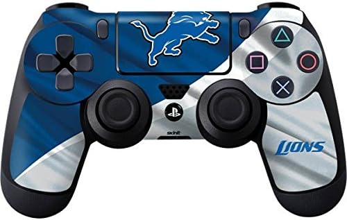 Skinit Decal Gaming Skin for PS4 Controller - Officially Licensed NFL Detroit Lions Design