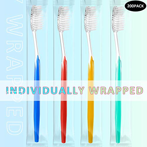 Disposable Toothbrushes Individually Wrapped Toothbrushes Medium Soft