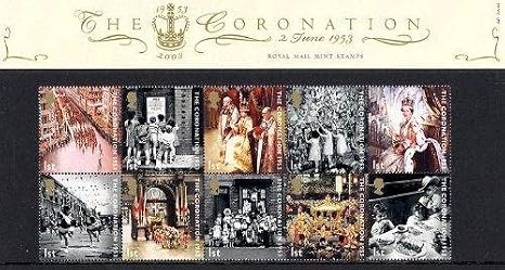 2003 The Coronation Anniversary Silver Ingot Cover - Royal Mail First Day Covers