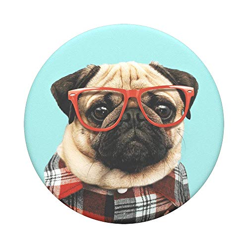 PopSockets PopGrip - Ausziehbarer Sockel und Griff für Smartphones und Tablets mit einem Austauschbarem Top - Studious Stu