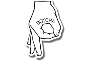 Ad Astra Graphics Okay Hand Sign Gotcha Joke Magnet - Multi Color Rectangular Vinyl 5 Inches x 2.5 Inches - 1 Count - Made in USA - AAMT0016