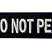 Do Not Pet Service Animal Vests/Harnesses Emblem Embroidered Fastener Hook & Loop Patch, 4 X 1.5 Inch
