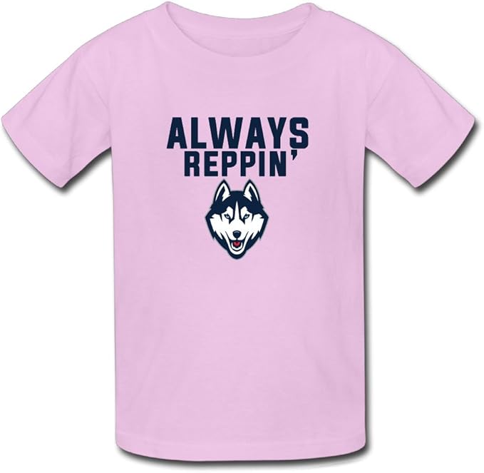 Amazon.com: MAAMR Unisex Baby UCONN Huskies Campus ICon Tshirt Pink: Clothing