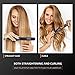 Hair Straightener and Curler with Negative Ions – Dual Voltage Flat Iron for Hair, 1-inch Straightening Iron, 2 in 1 Straightener and Curling Iron with 10 Heat Setting by PRITECHthumb 4
