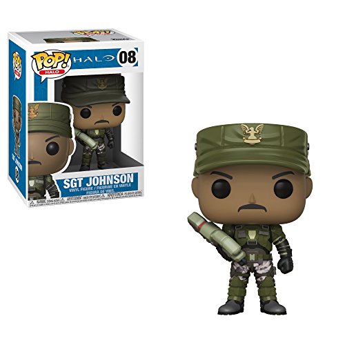 Funko POP! Games: Halo Sergeant Johnson (Styles May Vary) Collectible Figure, Multicolor - //coolthings.us