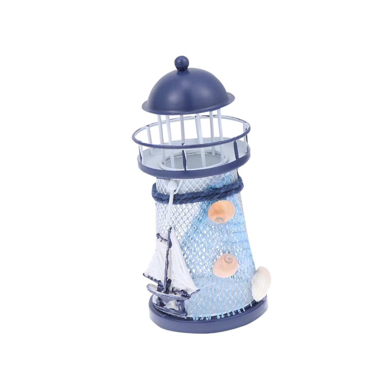Nautical Light Candle Holder Decorated With Sailing Boat Nautical Vintage Home Decorations