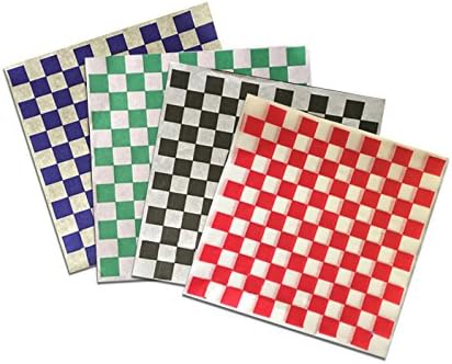 12" x 12" Deli Food Wraps|Food Basket Lining Paper (50 Pack) Grease Resistant Paper (ALL Colors)