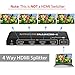 Neoteck 4K 30 Hz 1x4 HDMI Splitter 1 in 4 Out for HDTV Sky Box PS3 PS4 Blue-ray Player STB PC Projector