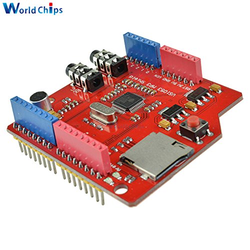 MP3 Music Shield VS1053 VS1053B Stereo Audio MP3 Player Record Decode Development Board Module With TF Card Slot 5V For Arduino