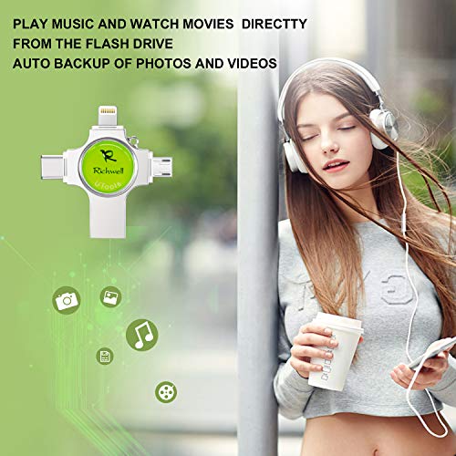 image for USB Flash Drive 128GB USB 3.0 Memory Stick for iPhone Photo Stick 128g
