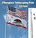 22ft Fiberglass Telescoping Pole