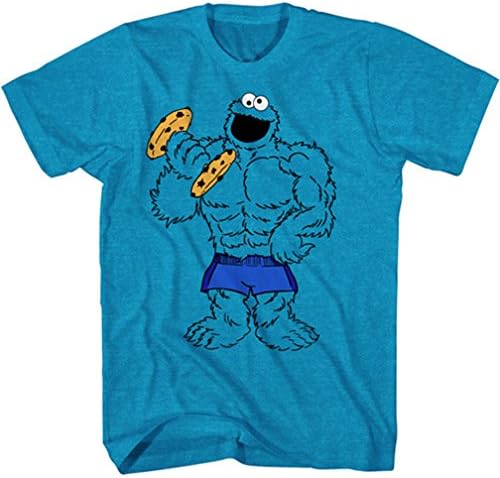 Sesame Stree Cookie Monster Buff Monster Boys Graphic Tee (X-Small 4-5)