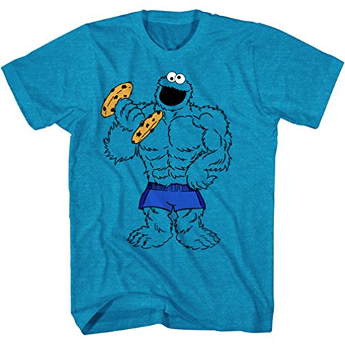 Sesame Stree Cookie Monster Buff Monster Boys Graphic Tee (X-Small 4-5)