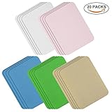Iron-on Patches 20 Pieces Iron on Clothes Patches Kit by eMgioo, Light Assortment, 5 Colors