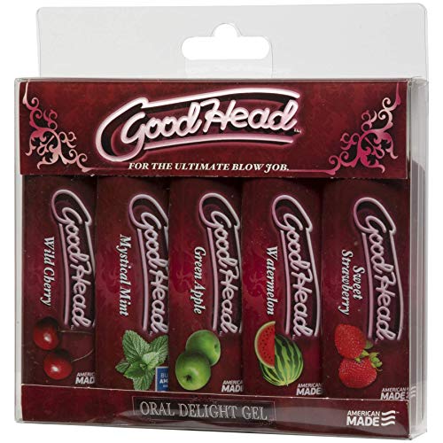 Doc Johnson Goodhead, Variety Pack of 5 Flavors, 1-ounce Bottles in 5-count Package - Thumbnail 3