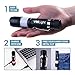 VMLight Cree LED USB Rechargeable Tactical Flashlight Travel Camping Torch Adjustable Focus Waterproof Battery 18650 Included, Night Light Option 3 Mode High Bright XML T6, 500 Lumen, White/Red