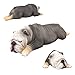 Toymany 2PCS Realistic Large Bulldog Figurines, Solid Dog Figures Toy Set, Christmas Birthday Gift Party Decoration for Kids Toddlers Children