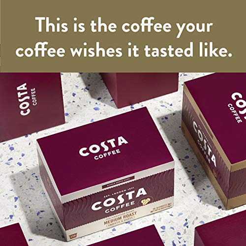 Costa Coffee Single Serve Pods Compatible with Keurig KCup Brewers