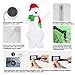 Fashionlite Christmas Inflatable Polar Bear 8ft Xmas Blow Up Bear Led Lighted Inflatable with Gift Box for Indoor Outdoor Holiday Yard Decorations