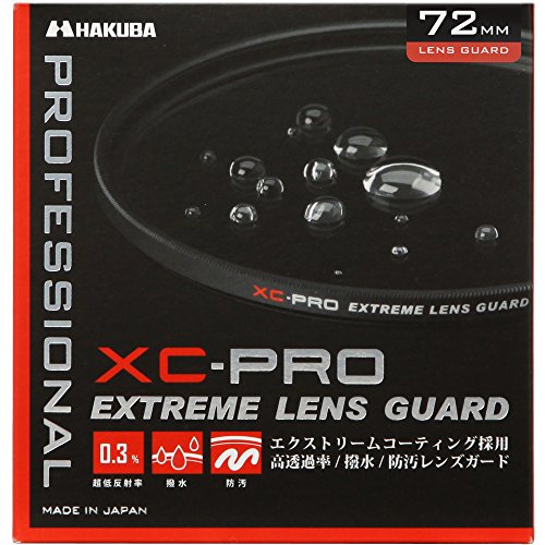 ハクバ HAKUBA レンズフィルター 72mm XC-PRO エクストリーム レンズガード 高透過率 撥水防汚 薄枠 日本製 レンズ保護用 光学ガラス使用 保護フィルター CF-XCPRLG72 4977187440539