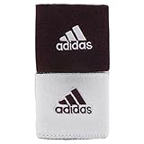 adidas Interval Reversible Wristband, Maroon/White | White/Maroon, One Size Fits All