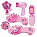 Liberty Imports Stylish Little Princess Dress Up - Beauty Vanity Realistic Pretend Play Set - Ideal Imaginative Pink Fashion Kit for Girls with Hair Dryer, Shoes and Accessories