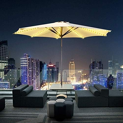 Patio Umbrella Lights 3AA Battery Operated String Light with Remote