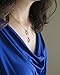 Freena Design Women's Stars Lariat Necklace Silver