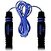 PowerSkip Jump Rope with Memory Foam Handles & Weighted Speed Cable - Best Jump Ropes for Fitness Workouts, Jumping Exercise, Skipping, MMA and Boxing