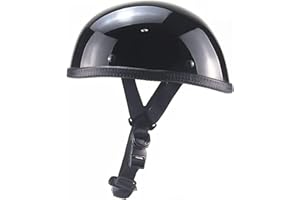 QICHAO Retro Style Motorcycle Half Helmet - Classic Design Half Motorcycle Helmet, DOT Certified