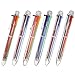 12 Pieces Multicolor Ballpoint Pens 6-in-1 Retractable Ballpoint Pens 6 Color 0.5 mm Shuttle Pens for Office School Supplies Students Children