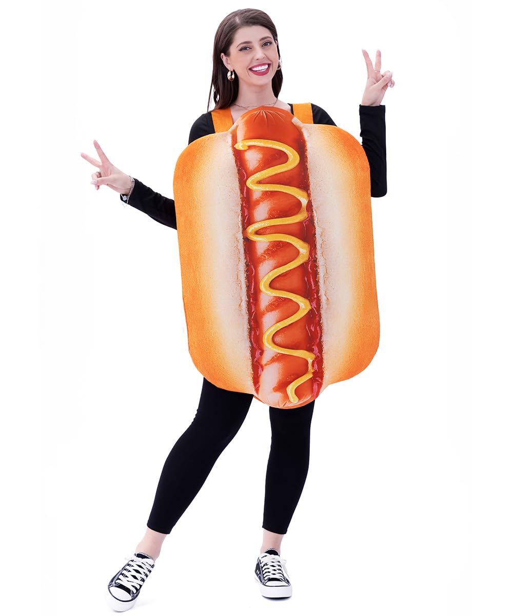 Photo 1 of Seasons Halloween Hot Dog Costume Cosplay for Adult, One Size