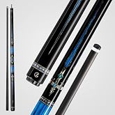 CUEBOTS Z Wave Carbon Fiber Pool Cue for Beginners - First Carbon Cue | Low Deflection Carbon Cue, Multi-Layer Carbon Construction, 7-Layer Microfiber Tip, Hybrid Pro Taper, Easy To Control