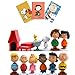 Peanuts Figurines Toys Movie Classic Figures Set of 12 + 1 Card Stickers Great Cupcake Toppers Party Decorations Birthday with Charlie Brown Snoopy and Friends - 3 to 5 cm